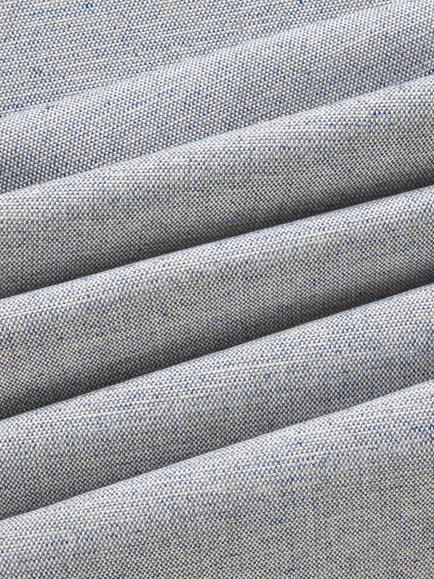 John Lewis Aquaclean Fabric, Aston Blue, Price Band B - view 2, Aston Natural