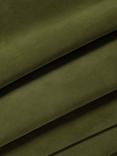 John Lewis Easy Clean Plush Velvet Fabric, Olive Green, Price Band B