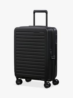 Samsonite Restackd 55cm Expandable 4-Wheel Cabin Suitcase, 39/45L, Black