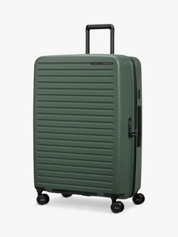 Samsonite Restackd 68cm Expandable 4-Wheel Medium Suitcase, 71/79L, Sage