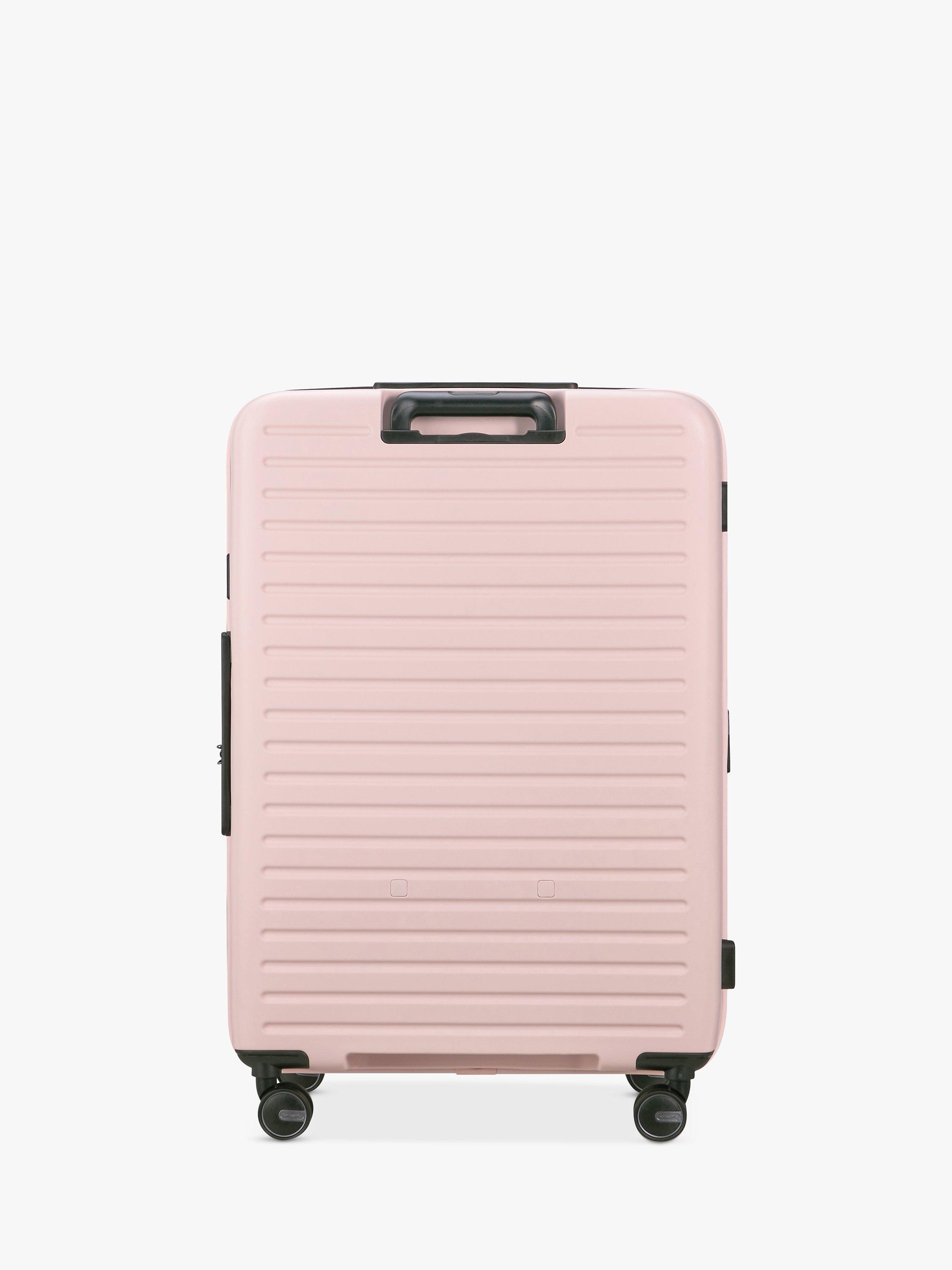 Samsonite Restackd 4 Wheel Spinner 75cm Expandable Large Suitcase Pink