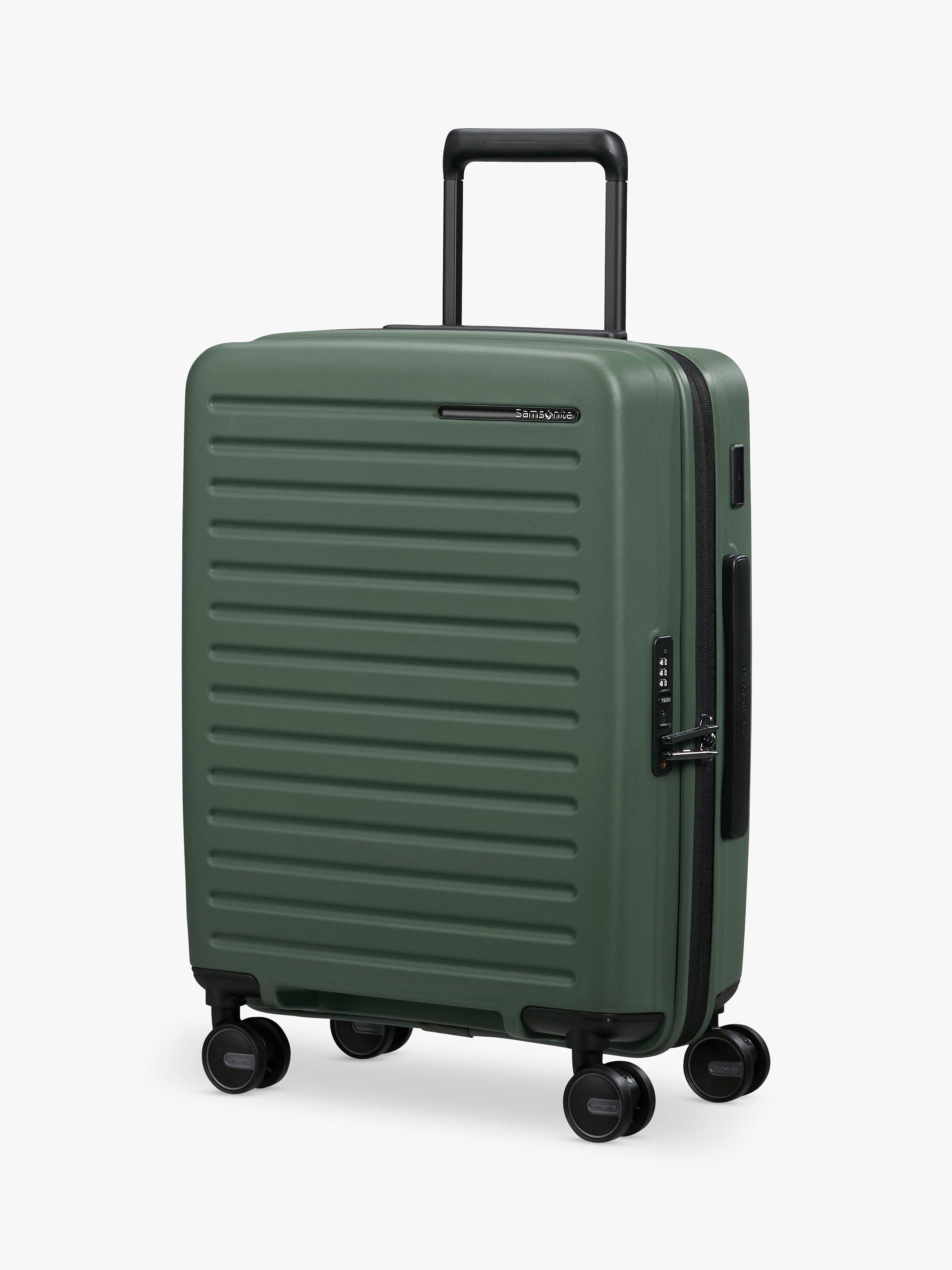 Samsonite Restackd 4 Wheel Spinner 55cm Expandable Cabin Case Sage