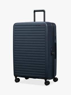 Samsonite Restackd Spinner 4-Wheel 81cm Expandable Extra Large Suitcase, 126/138L, Midnight