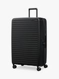 Samsonite Restackd Spinner 4-Wheel 81cm Expandable Extra Large Suitcase, 126/138L, Black