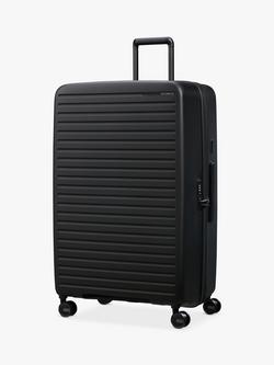 Samsonite Restackd 68cm Expandable 4-Wheel Medium Suitcase, 71/79L, Black