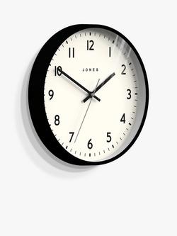 Jones Clocks Jam Analogue Wall Clock, 30cm, Black - view 2, Black
