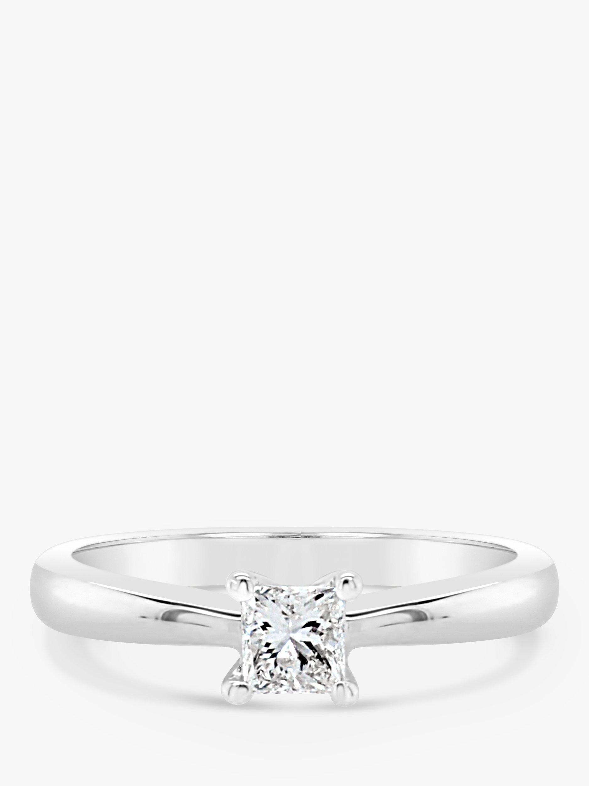 Product image 2 of 7, which shows Milton & Humble Jewellery Pre-Loved 18ct White Gold Diamond Engagement Ring