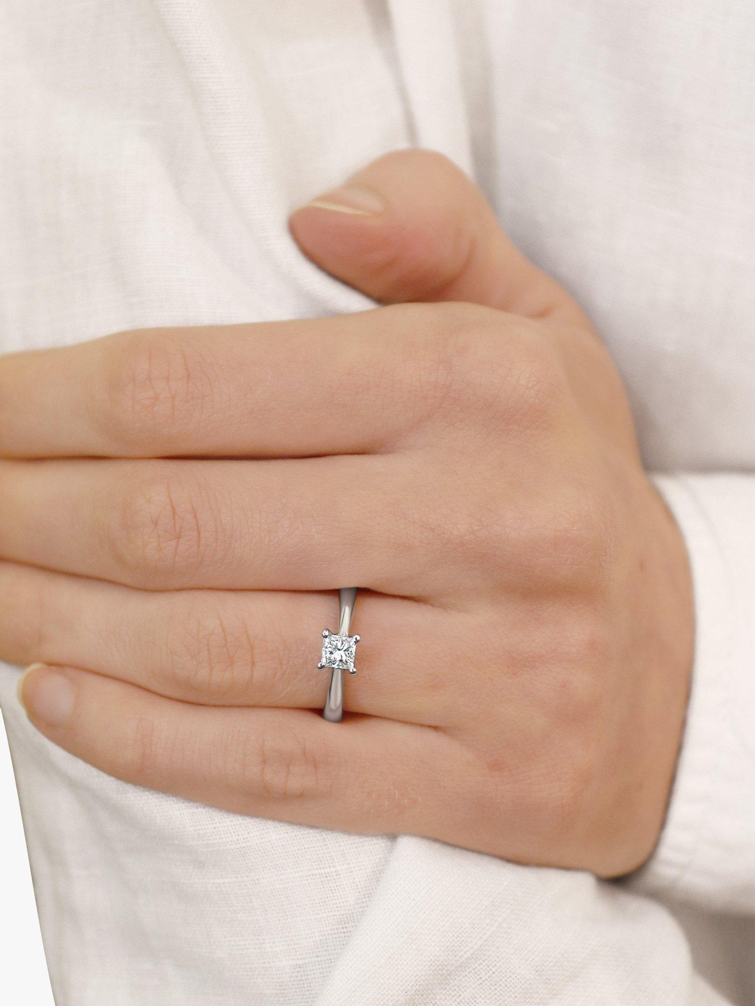 Product image 7 of 7, which shows Milton & Humble Jewellery Pre-Loved 18ct White Gold Diamond Engagement Ring