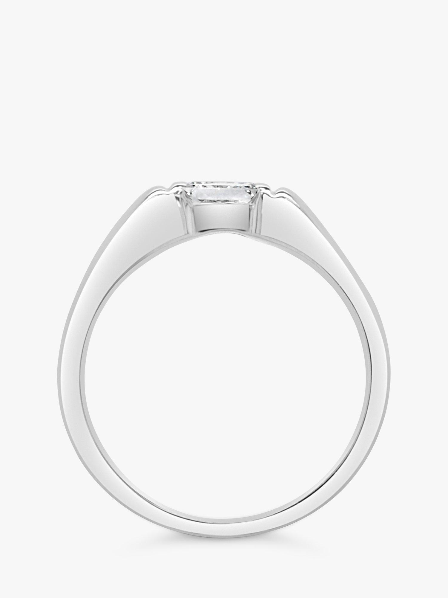 Product image 2 of 5, which shows Milton & Humble Jewellery Pre-Loved Platinum Princess Cut Diamond Ring, Dated Sheffield 2002