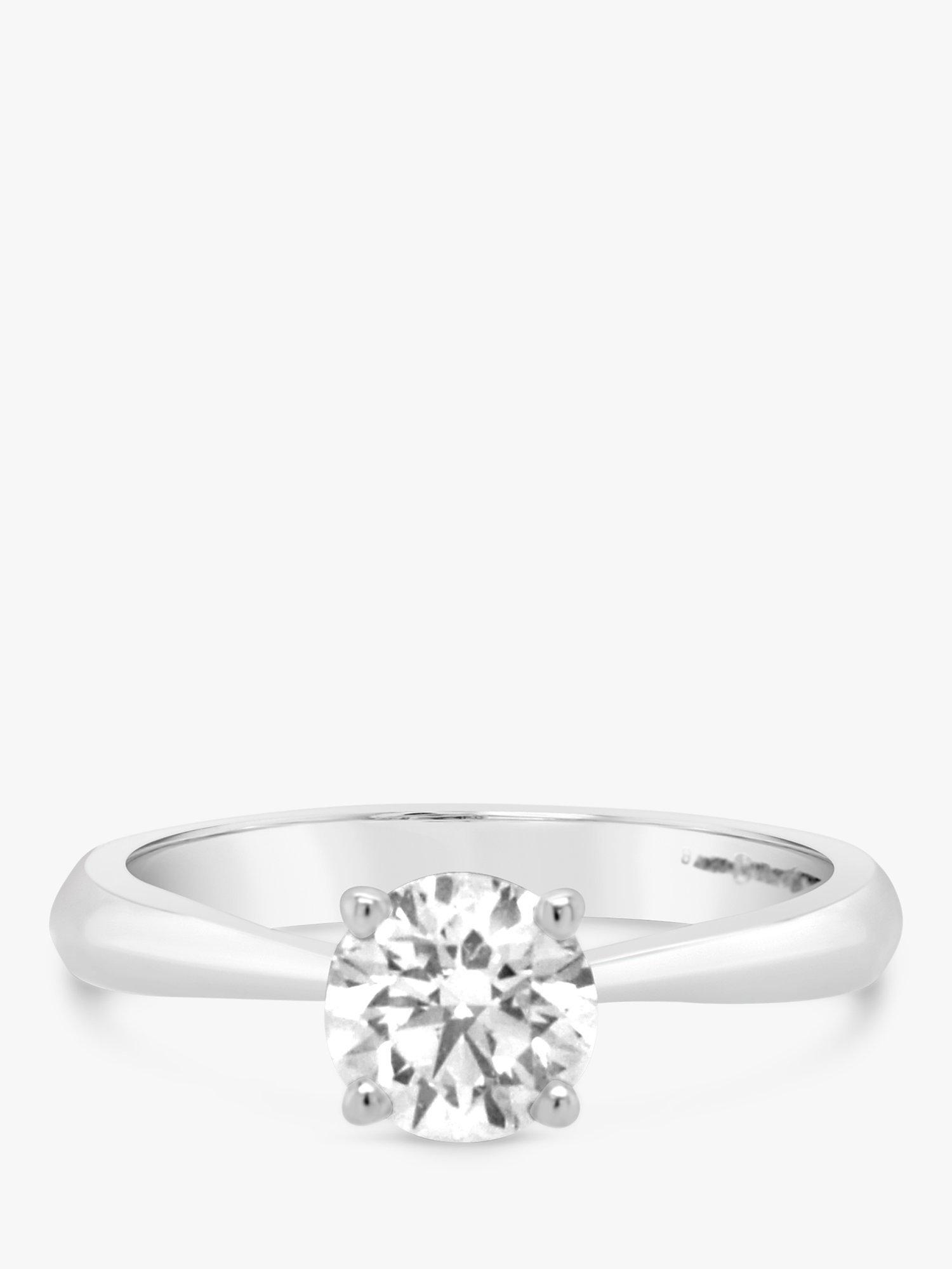 Product image 1 of 4, which shows Milton & Humble Jewellery Pre-Loved Platinum Diamond Solitaire Engagement Ring