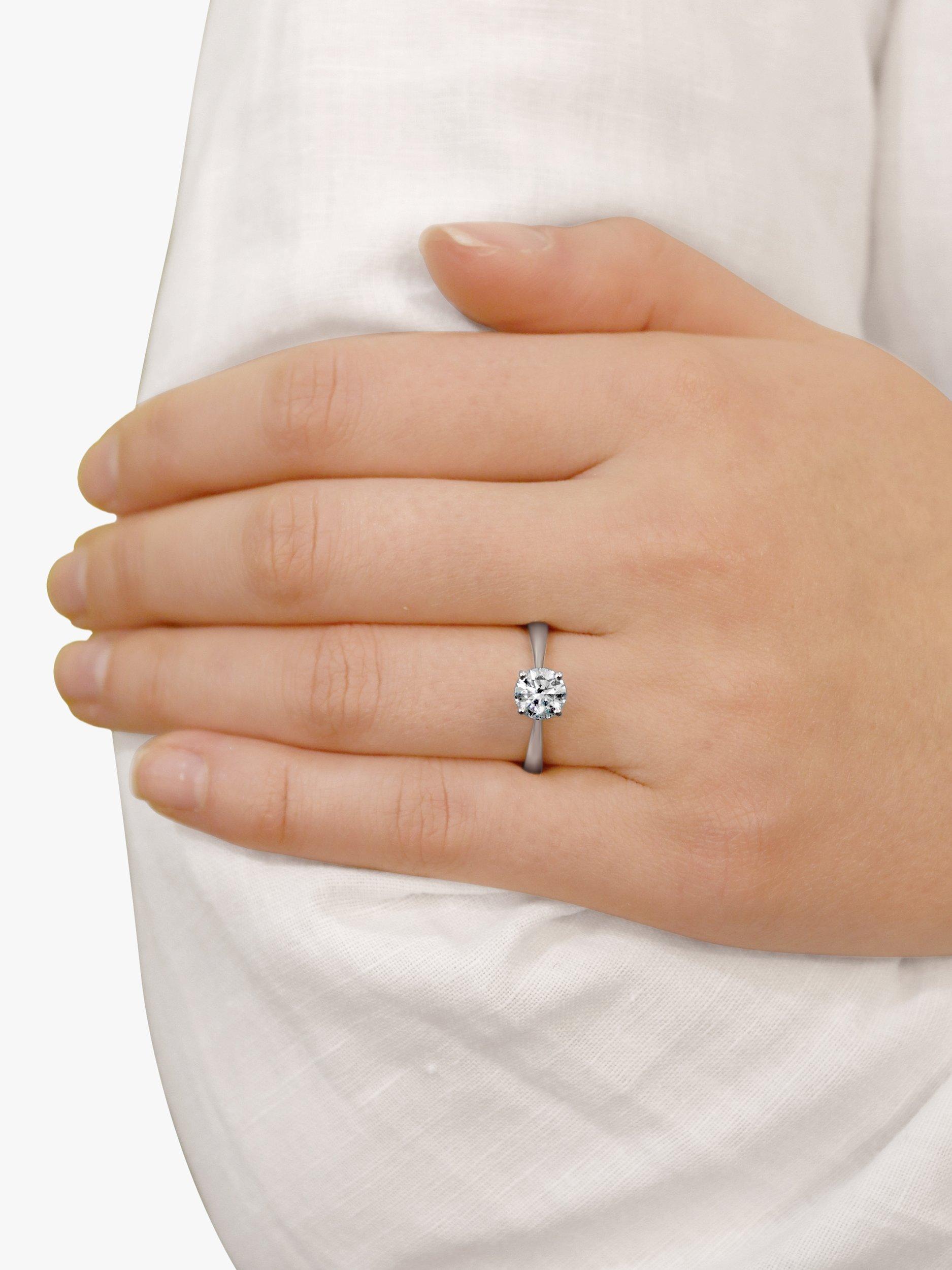 Product image 4 of 4, which shows Milton & Humble Jewellery Pre-Loved Platinum Diamond Solitaire Engagement Ring