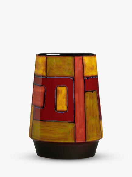 Poole Pottery 150th Anniversary Keystone Earthenware Vase, H26cm, Orange/Yellow, Orange/Yellow