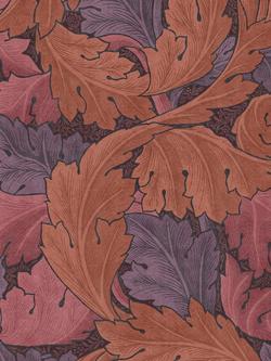 William Morris At Home Acanthus Wallpaper, Plum