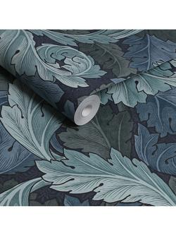 William Morris At Home Acanthus Wallpaper - view 2, Blue
