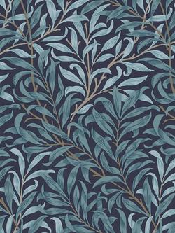 William Morris At Home Willow Bough Wallpaper, Deep Blue
