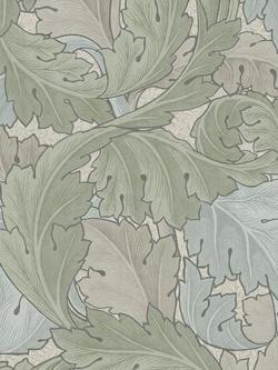 William Morris At Home Acanthus Wallpaper, Sage/Duck Egg