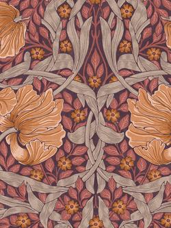 William Morris At Home Pimpernel Wallpaper, Plum