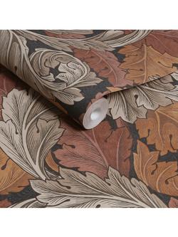 William Morris At Home Acanthus Wallpaper - view 2, Burnt Orange