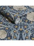 William Morris At Home Pimpernel Wallpaper, Blue