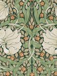 William Morris At Home Pimpernel Wallpaper, Green