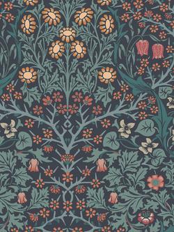 William Morris At Home Blackthorn Wallpaper, Navy