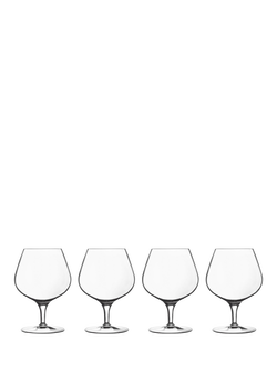 Luigi Bormioli Michelangelo Cognac Glass, Set of 4, 395ml, Clear, Clear