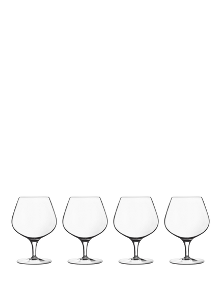 Luigi Bormioli Michelangelo Cognac Glass, Set of 4, 395ml, Clear, Clear