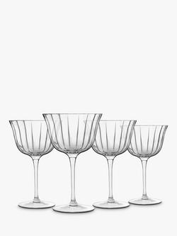 Luigi Bormioli Bach Retro Fizz Glass, Set of 4, 260ml, Clear, 