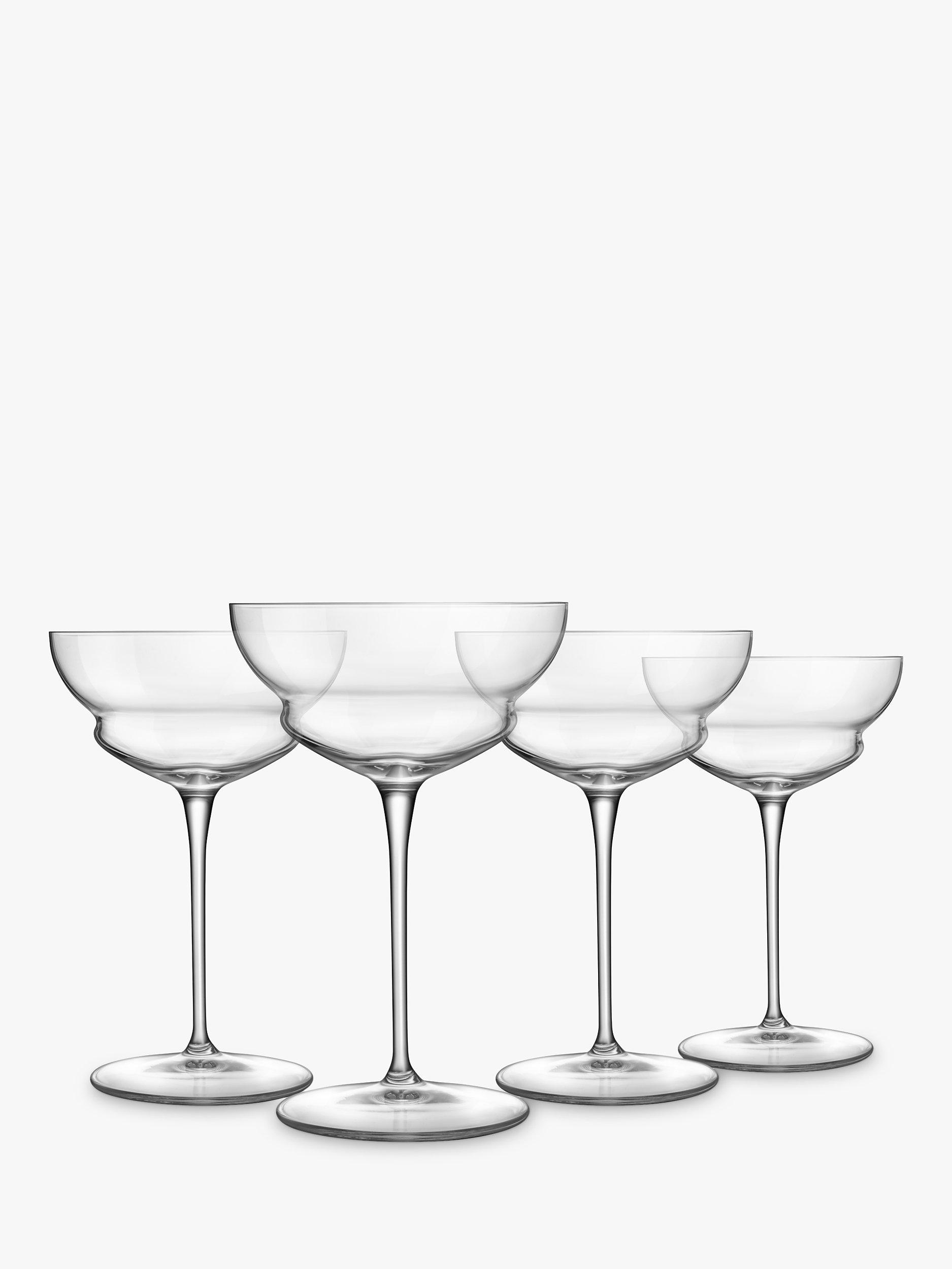 Luigi Bormioli Backdoor '20s Hemingway Cocktail Glass, Set of 4, 250ml, Clear