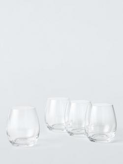 John Lewis Connoisseur Glass Tumbler, Set of 4, 400ml, Clear, 