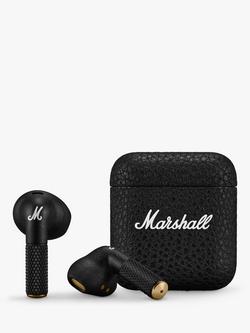 Marshall Minor IV True Wireless Bluetooth In-Ear Headphones with Mic/Remote, Black, Black