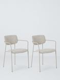 John Lewis Palma Upholstered Dining Chairs, Set of 2, Greige