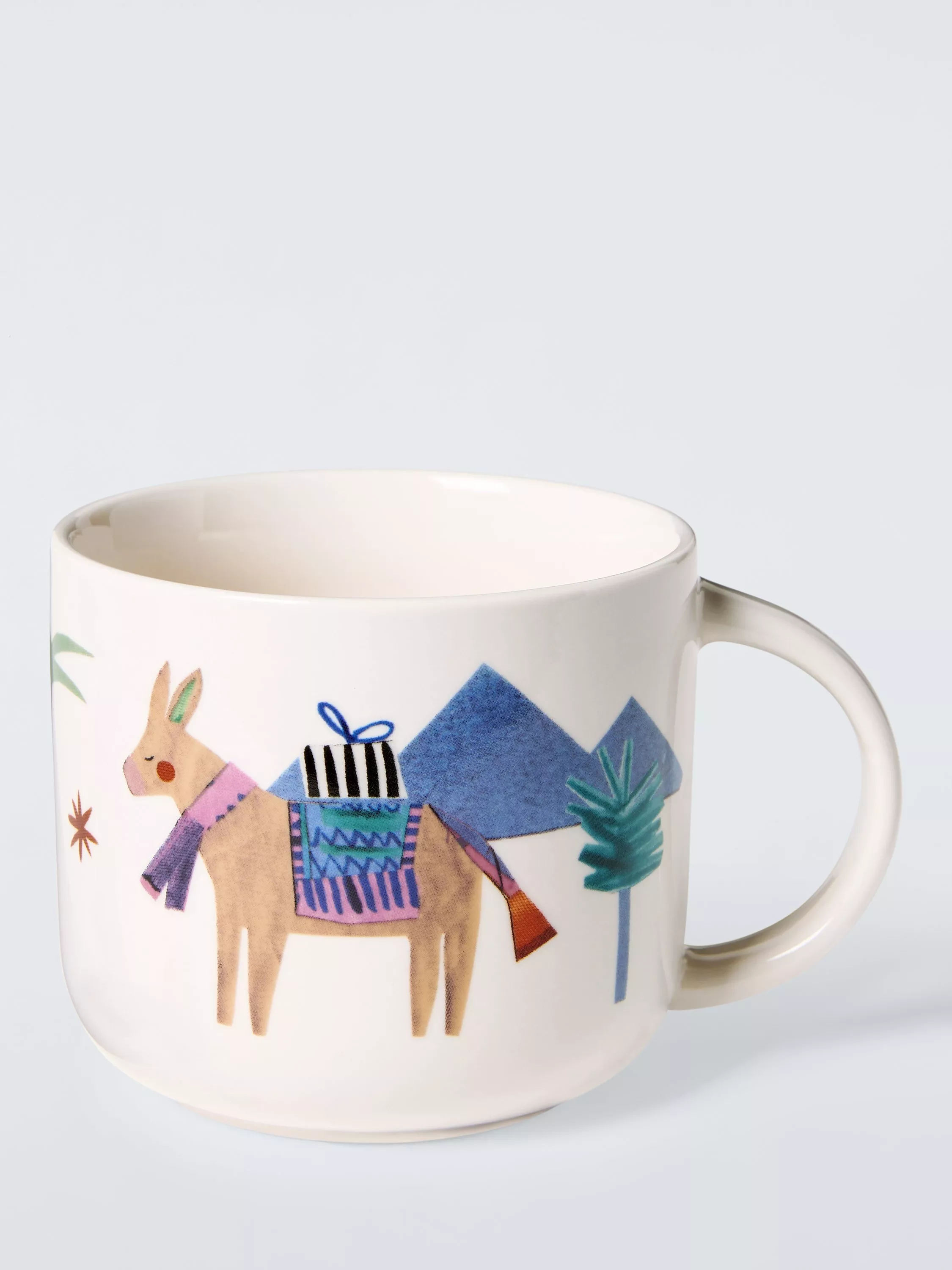 John Lewis Donkey Stoneware Mug 335ml Multi