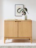 John Lewis Mira II 1 Drawer Small Sideboard, Oak