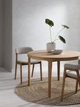 John Lewis Mira II Extending Round Dining Table, Oak