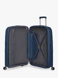 American Tourister Starvibe 8-Wheel 77cm Expandable Large Suitcase Case, 106L, Navy