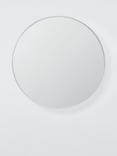 John Lewis Round Aluminium Frame Wall Mirror, 65cm, Silver