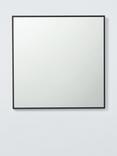 John Lewis Square Mirror, 55 x 55cm, Black
