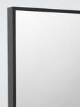 John Lewis Square Mirror, 55 x 55cm, Black