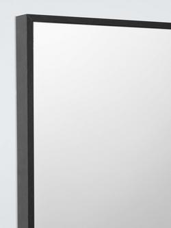 John Lewis Square Mirror, 55 x 55cm, Black - view 2, Black