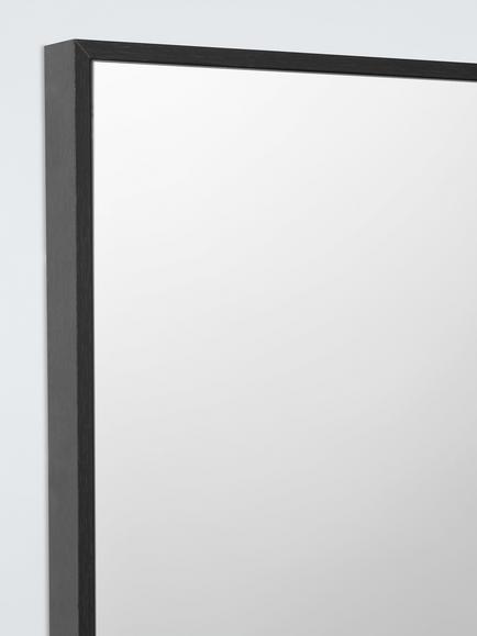 John Lewis Square Mirror, 55 x 55cm, Black - view 2, Black