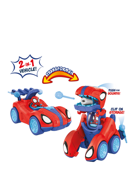 Spidey And His Amazing Friends Spidey-Rex Racer - view 2, Multi