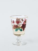 John Lewis Autumn Leaves Short Stem Wine Glass, 250ml, Multi