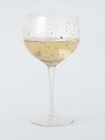 John Lewis Stars Metallic Gin Cocktail Balloon Glass, 700ml, Gold