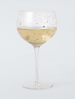 John Lewis Stars Metallic Gin Cocktail Balloon Glass, 700ml, Gold - view 2, 