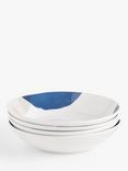 John Lewis ANYDAY Porcelain Pasta Bowls, Set of 4, 20cm, Ink