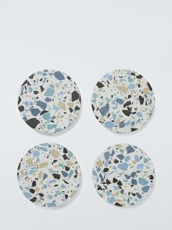 John Lewis Round Terrazzo Coaster, Set of 4, 