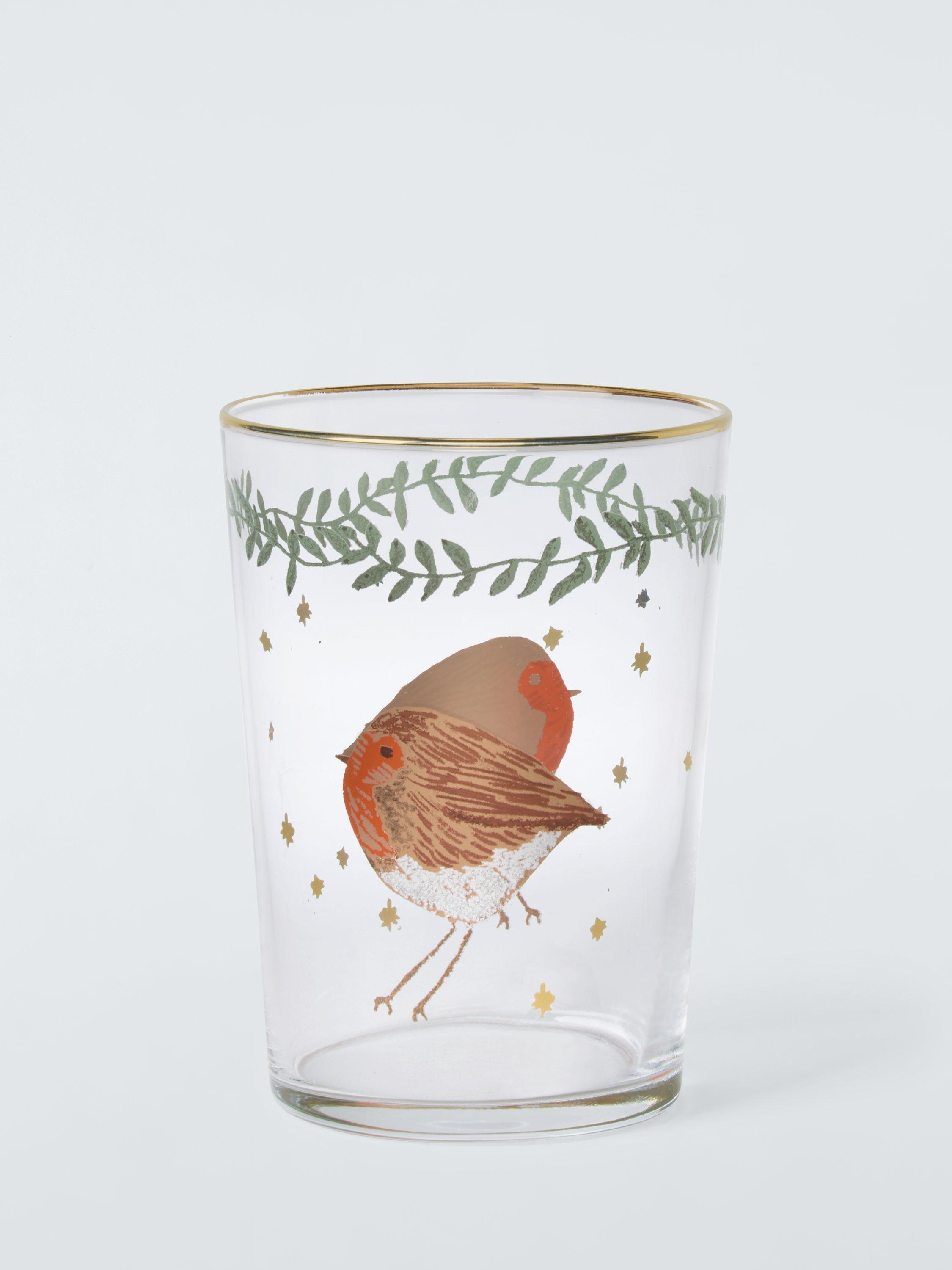 John Lewis Robin Glass Tumbler, 510ml, Multi