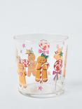 John Lewis Gingerbread Glass Tumbler, 380ml, Multi