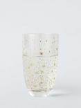 John Lewis Stars Metallic Glass Highball, 460ml, Gold